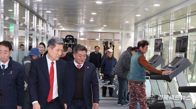 지난 2일 개관한 동해다목적체육관 내 시설 라운딩