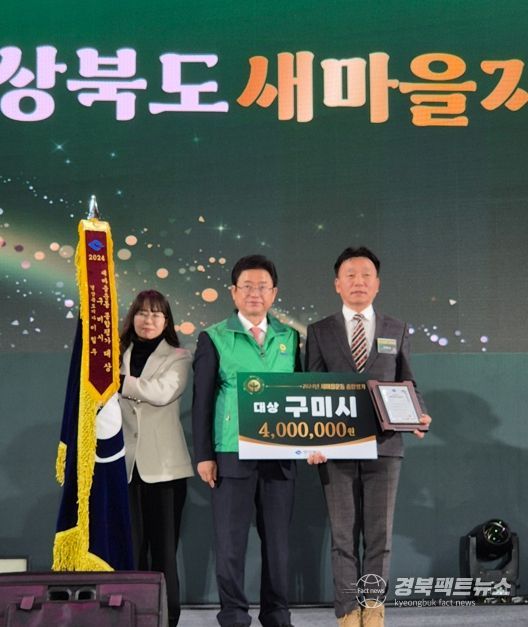 구미시, 새마을운동 평가 3년 연속 성과…2024년 대상 획득