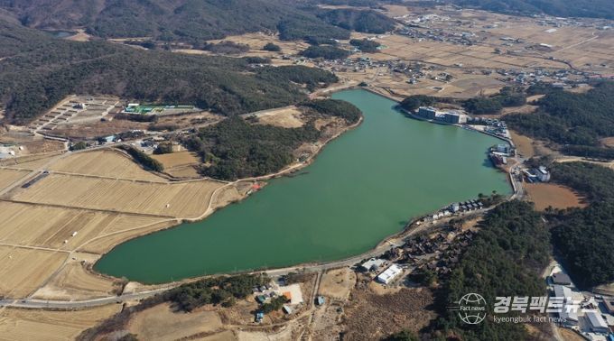 조성사업이 완료된 ‘경주시 천북면 성지지 둘레길’ 전경