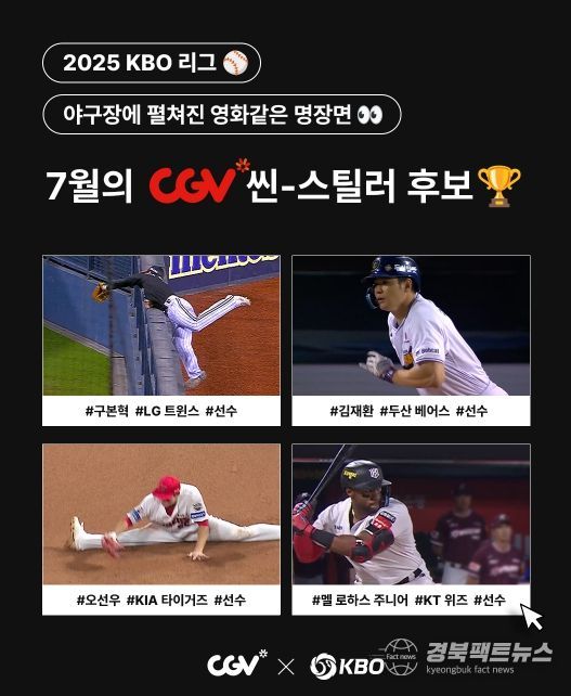 ‘7월 CGV 씬-스틸러상’ 후보 발표 이미지