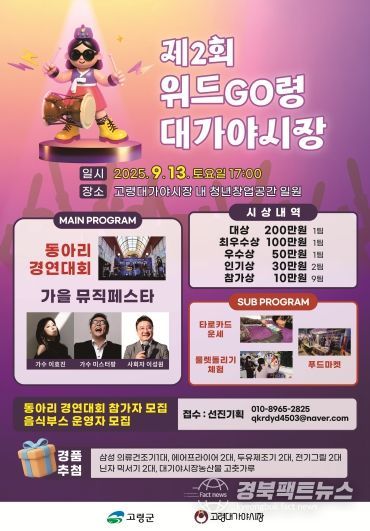 ‘제2회 위드GO령 대가야시장’개최