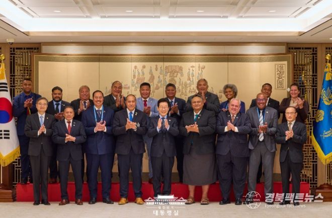 태평양도서국 외교장관 단체 접견(대통령실)