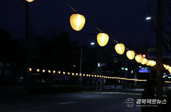 2026 상주곶감축제 성공기원, 곶감조명등 설치 완료