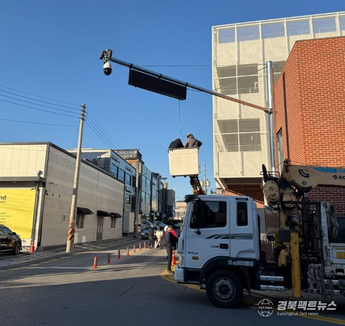 가흥신도시 주차타워 인근 불법 주·정차 단속 CCTV 본격 가동