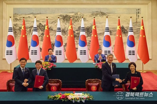 한·중 MOU 서명식